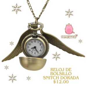 Harry Potter - Reloj Snitch Dorada